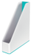 Porte-revues Dual Wow, dos de 65 mm, polystyrène choc, coloris blanc/menthe glacée,image 1