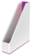 Porte-revues Dual Wow, dos de 65 mm, polystyrène choc, coloris blanc/violet,image 1