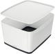 Boîte de rangement MyBox Wow, 18 L, avec couvercle, coloris blanc/noir,image 1