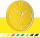 Horloge murale Wow, à pile, diam. 29 cm, coloris jaune,image 1