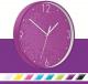 Horloge murale Wow, à pile, diam. 29 cm, coloris violet,image 1