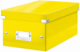 Boîte de rangement Click & Store, format DVD, en PP, coloris jaune,image 1
