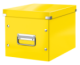Boîte de rangement Click & Store Wow, format cube moyen, coloris jaune,image 1