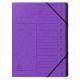 Trieur agrafé Carte lustrée, 12 compartiments, coloris violet,image 1