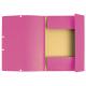 Chemise à élastique 3 rabats Carte lustrée, imprimée, coloris rose,image 2