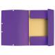 Chemise à élastique 3 rabats Carte lustrée, imprimée, coloris violet,image 2