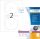 20 étiquettes CD/DVD blanches surglacées, format Ø 116 mm (10 feuilles / cdt),image 1