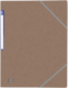 Chemise à élastique 3 rabats Top File+, carte relief, coloris noisette,image 1