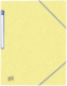 Chemise à élastique 3 rabats Top File+, carte relief, coloris jaune pastel,image 1