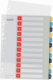 Intercalaires Cosy 1-12 12 positions, format A4 Maxi, en PP, touches coloris jaune/bleu/noir,image 1