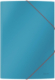 Chemise 3 rabats à élastique Cosy, en carton plastifié, coloris bleu,image 1