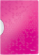 Chemise ColorClip A4 Wow, en polypro rose métallique clip blanc,image 1
