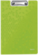 Porte-bloc avec rabat Wow, en PP et clip métal, coloris vert,image 1