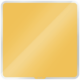 Tableau magnétique Cosy en verre, 45x45 cm, coloris jaune,image 1