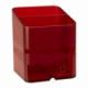 Pot à crayons PEN-CUBE Chromaline rouge carmin translucide,image 1