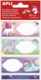 Pochette de 9 étiquettes scolaires fantaisies, format 36 x 81 mm, thème Licornes,image 1