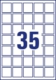 350 étiquettes pour codes QR, format 35 x 35mm (10 feuilles / cdt),image 2