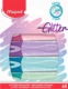 Pochette de 4 surligneurs Fluo'Peps Glitter, pointe biseau 1-5 mm, couleurs pastel,image 1