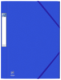 Chemise à élastique 3 rabats Eurofolio+ Prestige, carte grainée, coloris bleu,image 1