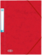 Chemise à élastique 3 rabats Eurofolio+ Prestige, carte grainée, coloris rouge,image 1