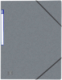 Chemise à élastique 3 rabats Top File+, carte relief, coloris gris,image 1
