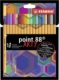 Etui de 18 stylos-feutres point 88 ARTY, tracé 0,4mm, encres 18 couleurs,image 1
