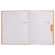 Livre de recettes 17x22 96p./48 feuilles brochées, coloris orange,image 2