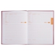 Livre de recettes 17x22 96p./48 feuilles brochées, coloris framboise,image 2