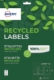 15 étiquettes recyclées Laser blanches, format 199,6 x 289,1 mm (15 feuilles / cdt),image 1