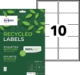 150 étiquettes recyclées Laser blanches, format 99,1 x 57 mm (15 feuilles / cdt),image 2