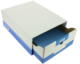 Tiroir d'archivage Tirofast 28x36,5x14, en carton blanc/bleu,image 2