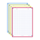 Set de 32 fiches Flash Card 2.0 A5, en bristol blanc perforé 250 g/m², quadrillé 5x5, bords coloris assortis (4),image 2