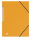Chemise 3 rabats à élastiques Memphis A4, en polypro coloris jaune,image 1