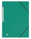 Chemise 3 rabats à élastiques Memphis A4, en polypro coloris vert foncé,image 1