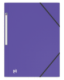Chemise 3 rabats à élastiques Memphis A4, en polypro coloris violet,image 1