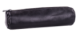 Trousse fourre-tout ronde, en cuir naturel noir,image 1