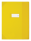 Protège-cahier Strong Line 17x22, en PVC 15/100e, coloris jaune translucide,image 1