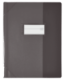 Protège-cahier Strong Line 17x22, en PVC 15/100e, coloris noir translucide,image 1