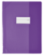 Protège-cahier Strong Line 17x22, en PVC 15/100e, coloris violet translucide,image 1