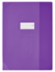 Protège-cahier Strong Line 24x32, en PVC 15/100e, coloris violet translucide,image 1