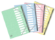 Trieur Top File+ A4 12 positions 1-12, en carte coloris pastels assortis (5),image 1