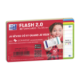 Set de 32 fiches Flash Card 2.0 7,5x12,5, en bristol blanc 250 g/m², quadrillé 5x5, bords coloris assortis (4),image 1