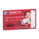 Set de 32 fiches Flash Card 2.0 7,5x12,5, en bristol blanc 250 g/m², quadrillé 5x5, bords rouges,image 1