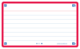 Set de 32 fiches Flash Card 2.0 7,5x12,5, en bristol blanc 250 g/m², quadrillé 5x5, bords rouges,image 2