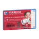 Set de 32 fiches Flash Card 2.0 7,5x12,5, en bristol blanc 250 g/m², quadrillé 5x5, bords bleus,image 1