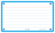 Set de 32 fiches Flash Card 2.0 7,5x12,5, en bristol blanc 250 g/m², quadrillé 5x5, bords bleus,image 2