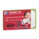 Set de 32 fiches Flash Card 2.0 7,5x12,5, en bristol blanc 250 g/m², quadrillé 5x5, bords verts,image 1