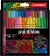 Etui de 32 stylos-feutres pointMax Arty, pointe M, encre 32 couleurs, coloris assortis,image 1