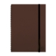Carnet de projets 15x21 Exa-PBook Volga, 160 pages, élastique de fermeture, coloris marron,image 1