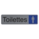 Plaque adhésive Toilettes homme + picto,image 1